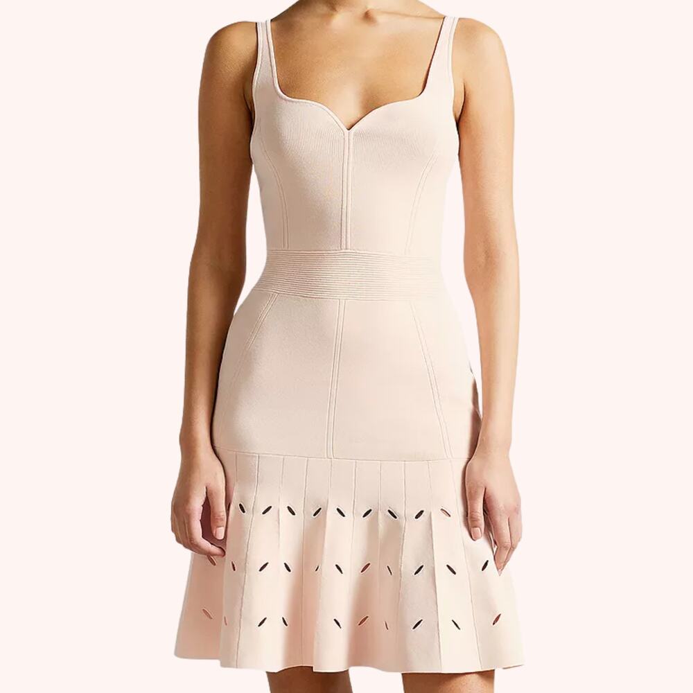 Ted Baker Amber Full Needle Stitch Mini Dress